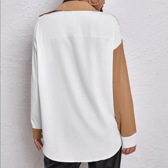 •Sold on Mercari• Shein Colorblock Drop Shoulder Top M - Picture 4 of 4